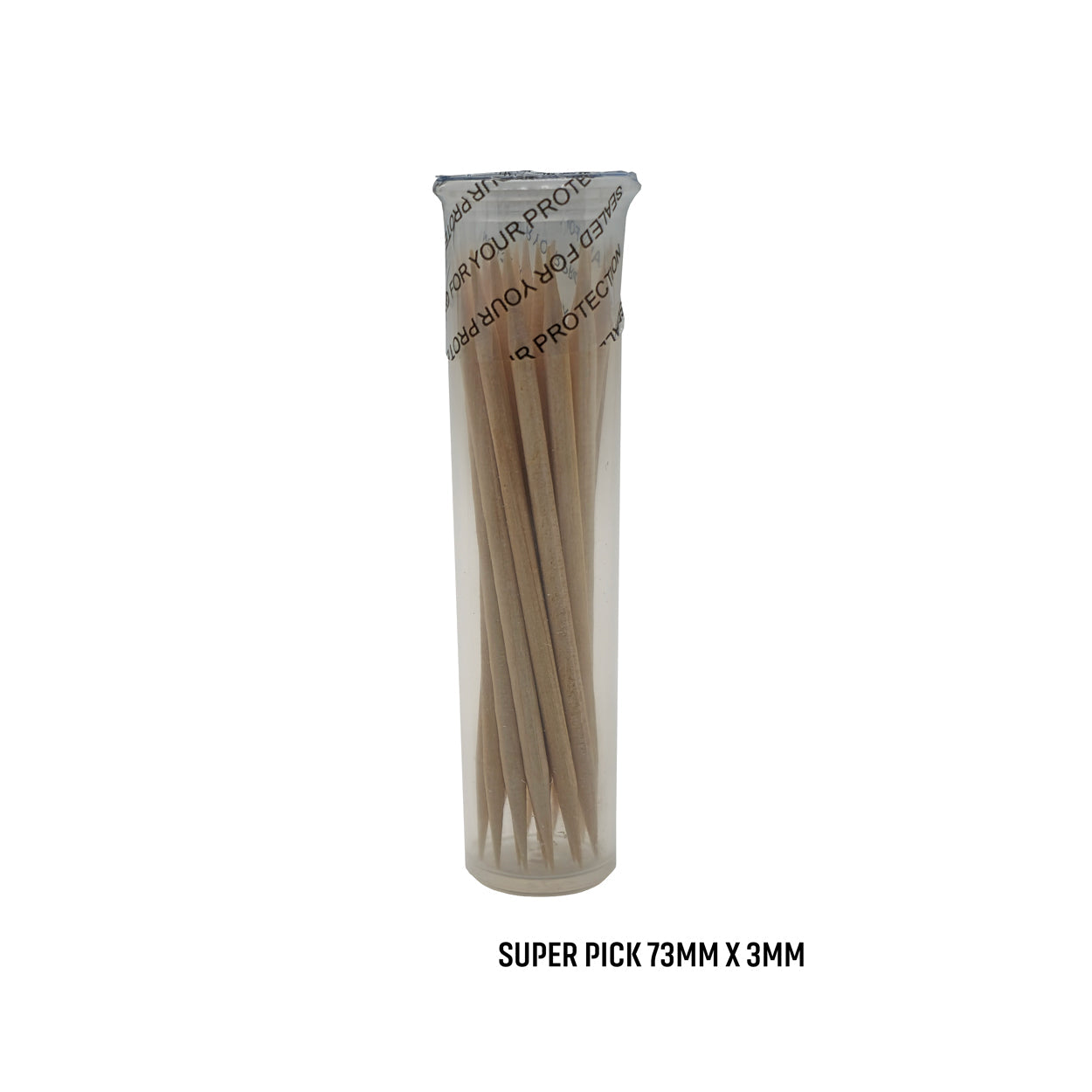 Unflavored Birchwood Toothpicks in Plastic Tube Or Jar