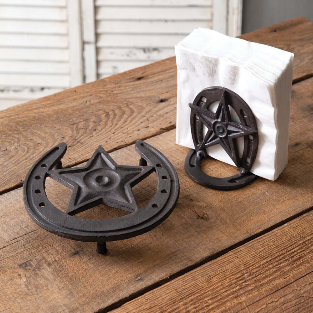 Rustic Western Star Napkin Holder