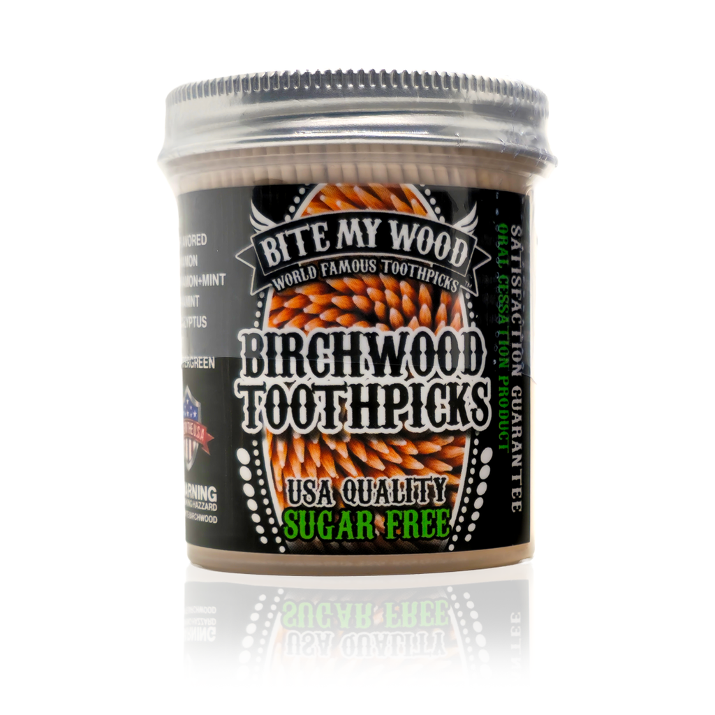 Unflavored Birchwood Toothpicks in Plastic Tube Or Jar