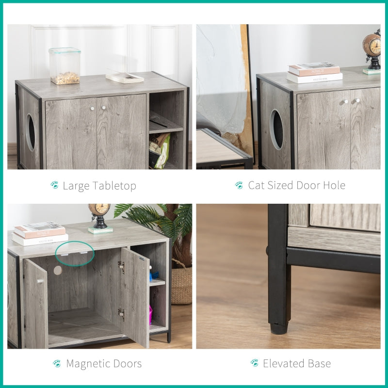 Hidden Cat Litter Box Enclosure