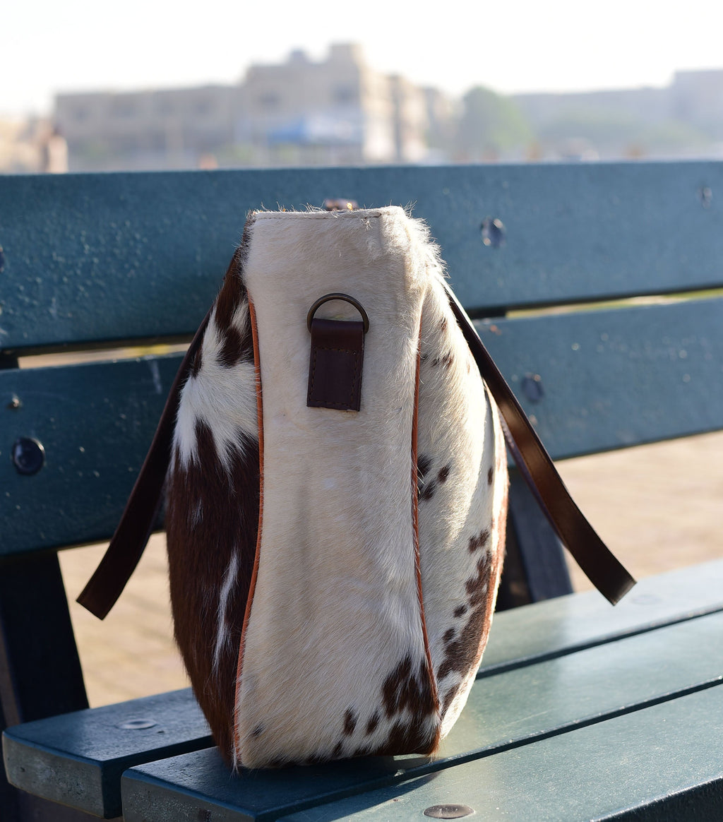Cowhide Crossbody Leather Shoulder Bag - Stylish & Durable Everyday Purse - Perfect Gift for Her