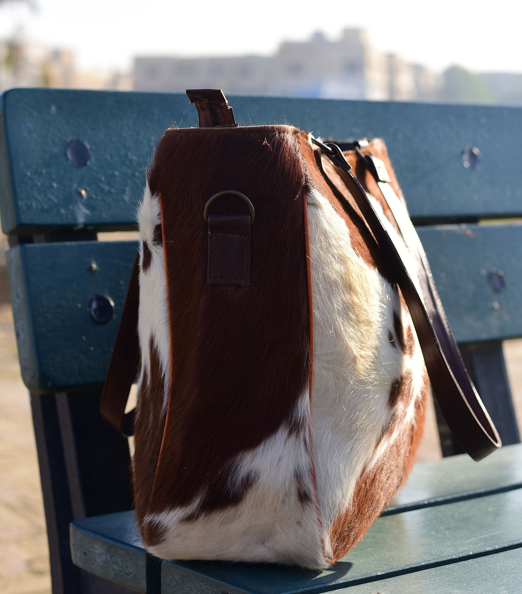 Cowhide Crossbody Leather Shoulder Bag - Stylish & Durable Everyday Purse - Perfect Gift for Her