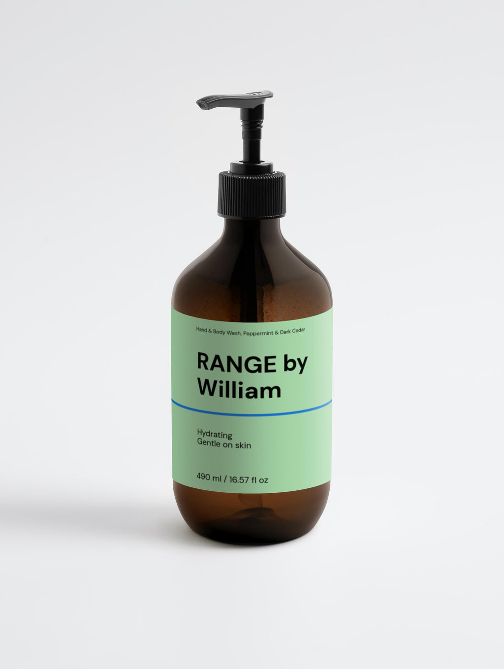 Hand & Body Wash, Peppermint & Dark Cedar