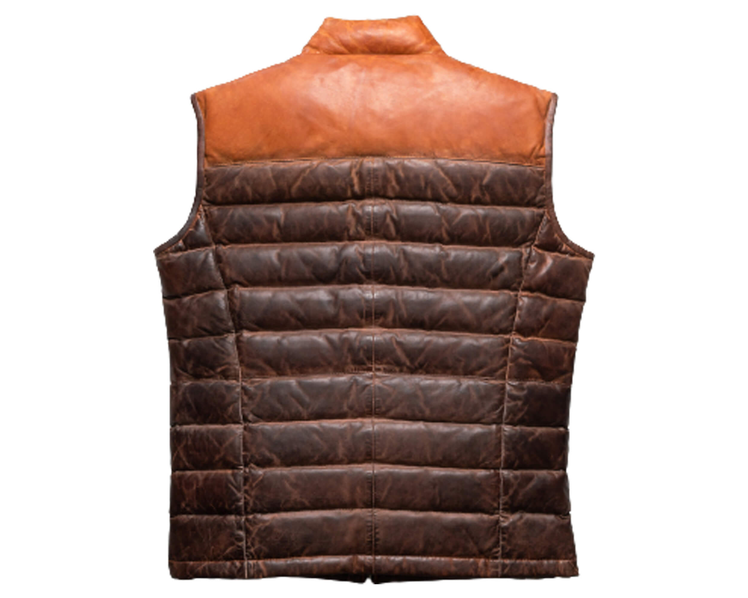 Men's Leather Moncler Puffer Vest, True Religion