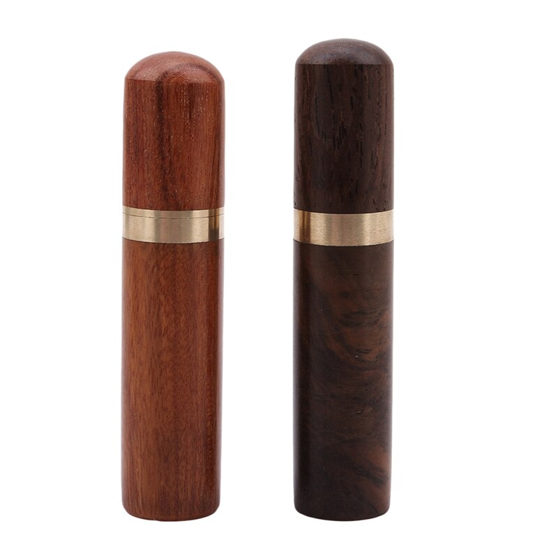 Portable Toothpick Holders – Keychain with Screw Cap in Aluminum & Wood Designs