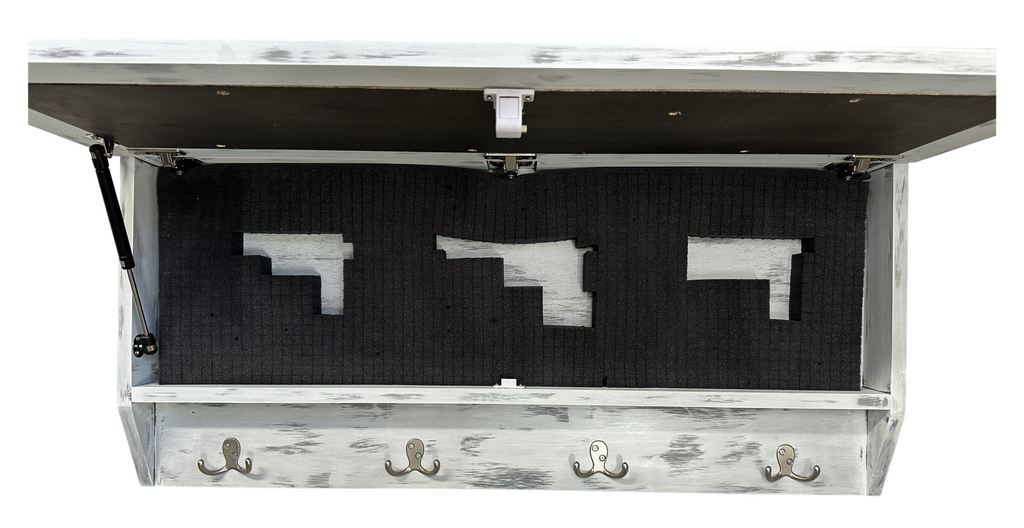 Coat Rack Hidden Gun Storage - Winter Tree