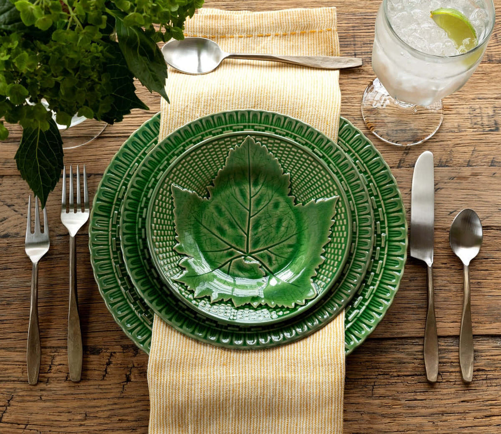 Hand-Forged Antique Gold Flatware Set