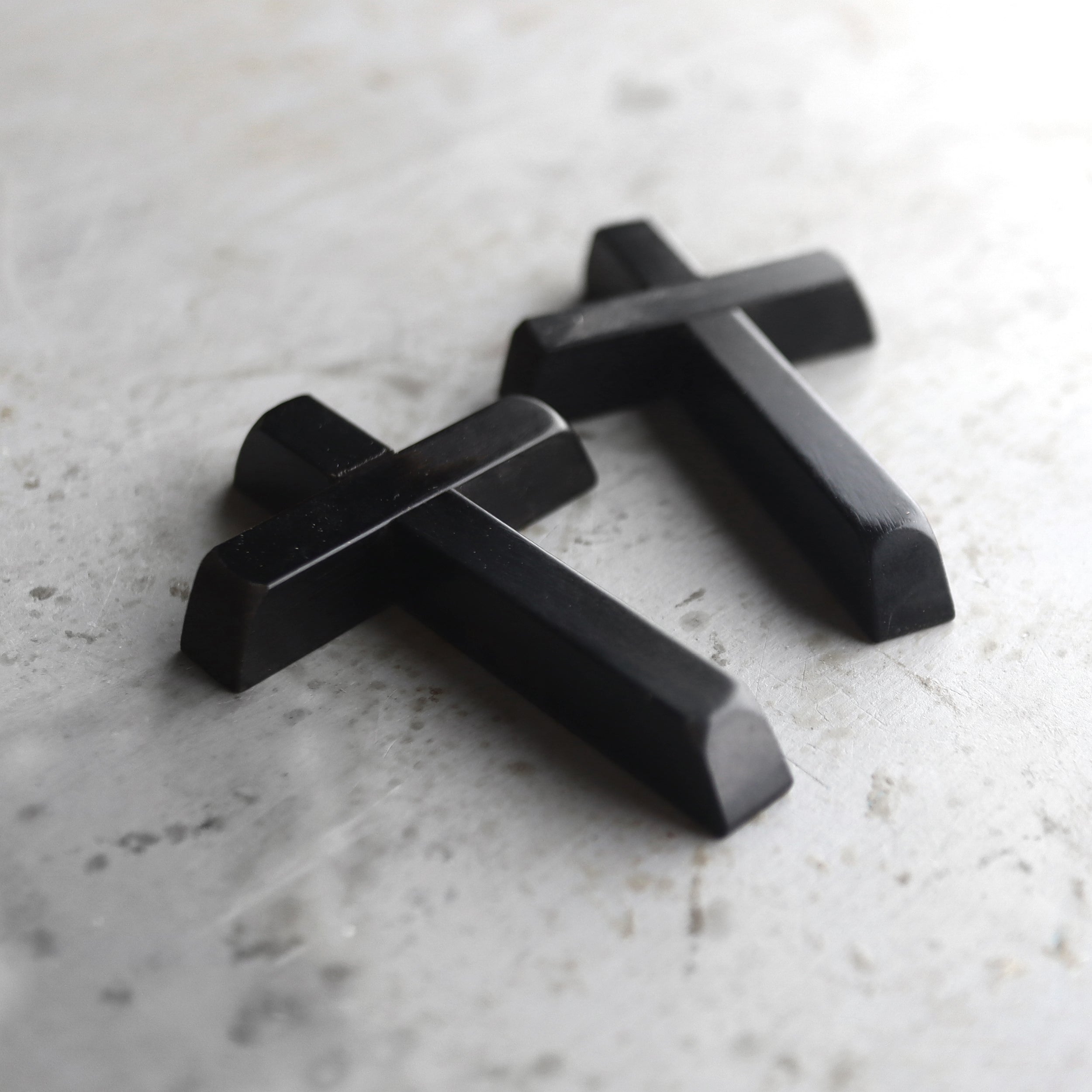 Ebony Piano Key Crosses