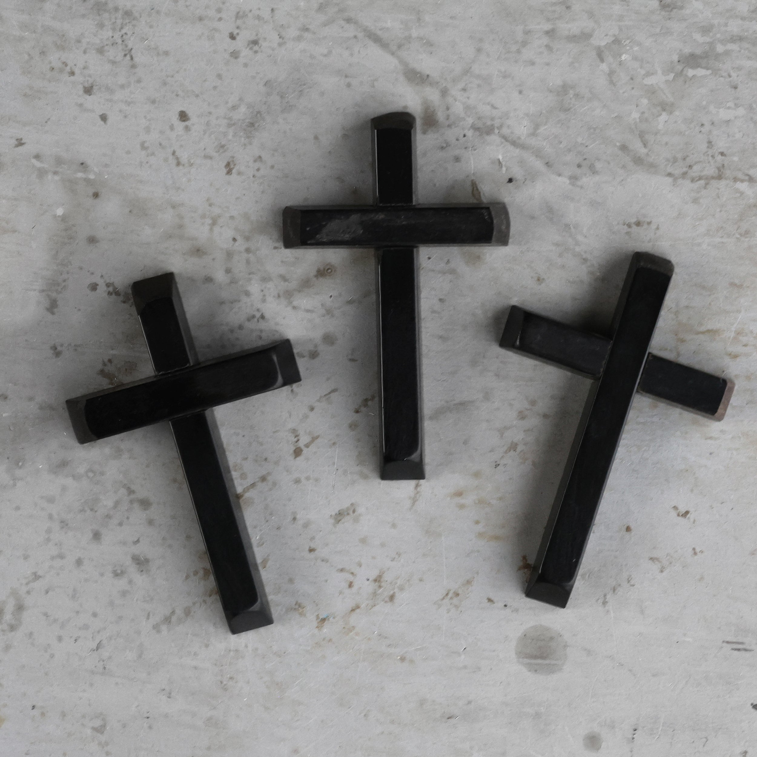 Ebony Piano Key Crosses