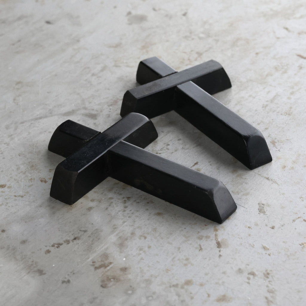Ebony Piano Key Crosses