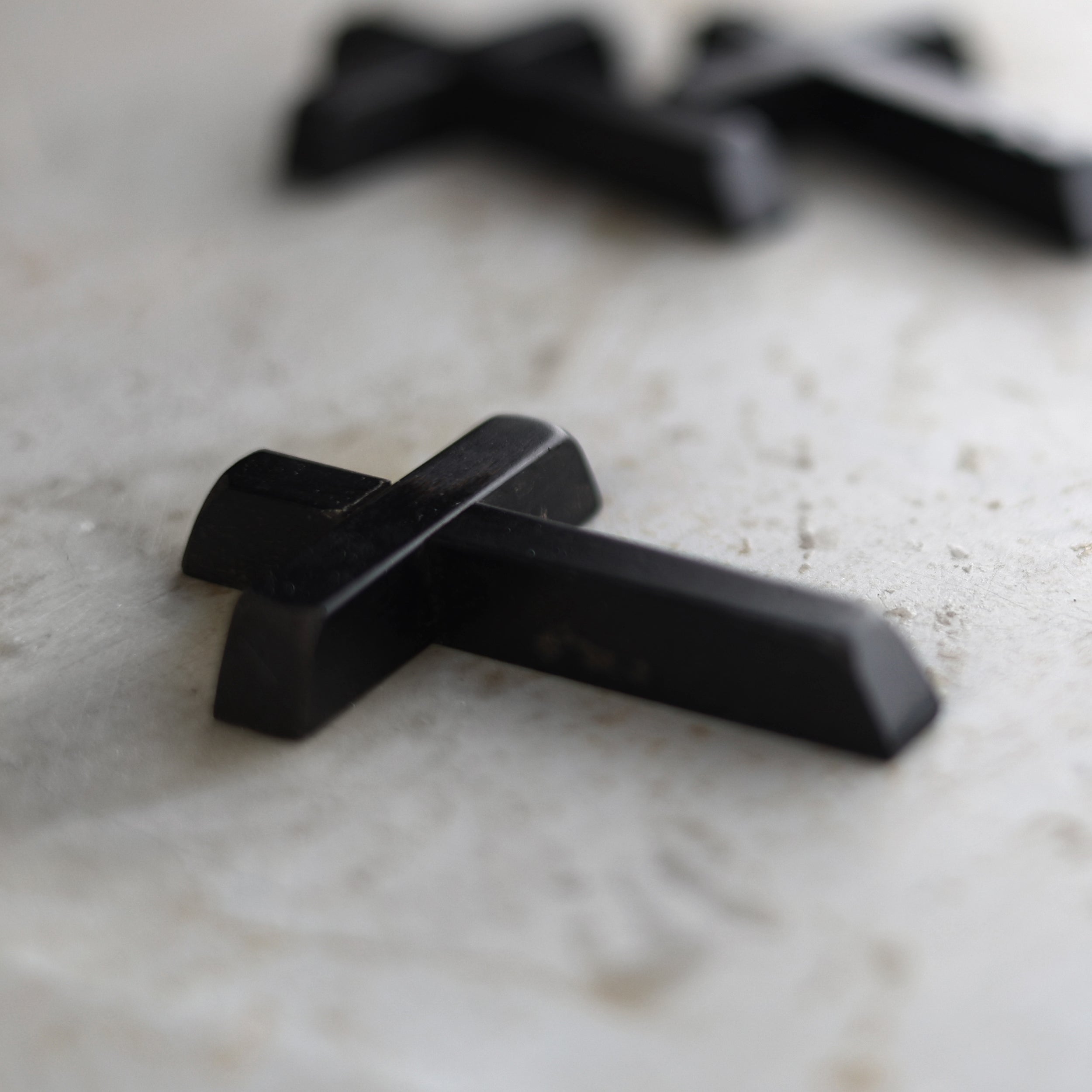 Ebony Piano Key Crosses