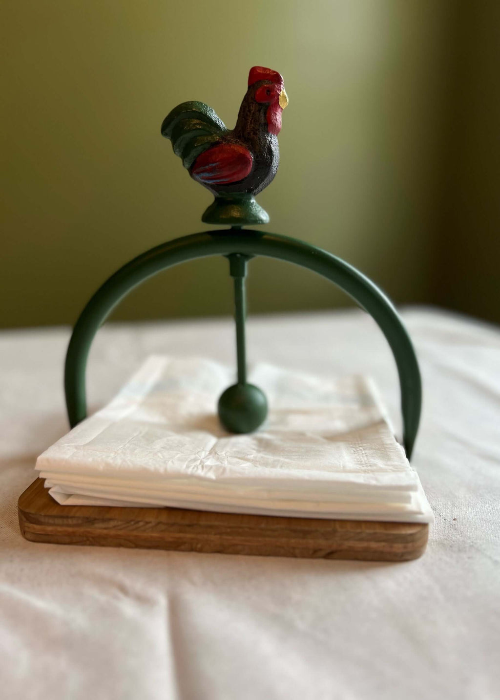 Farmhouse Rooster Napkin Holder