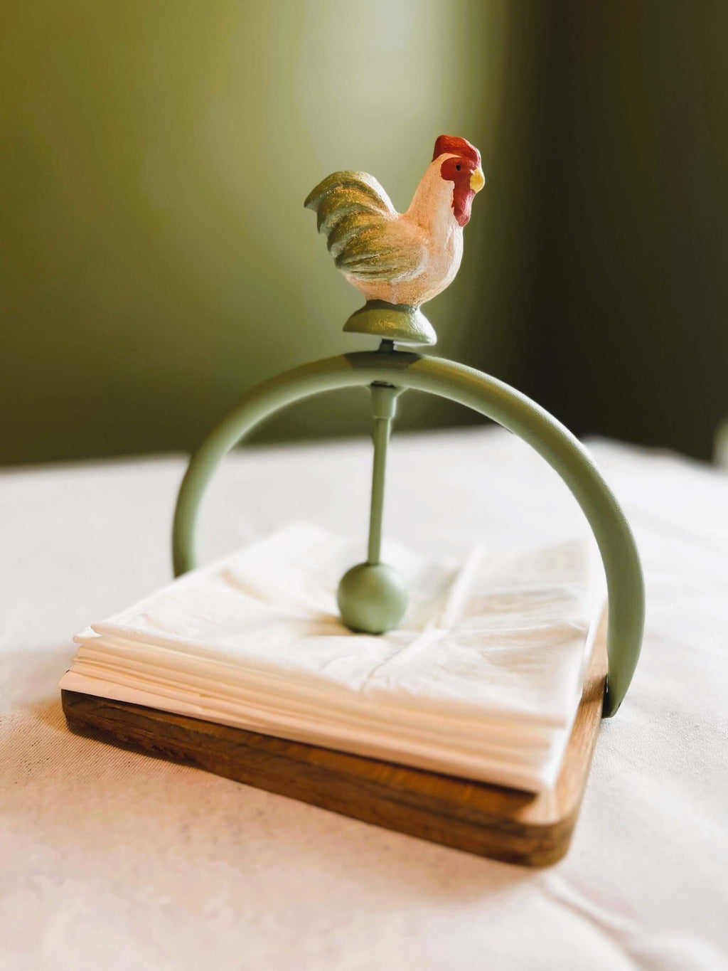 Farmhouse Rooster Napkin Holder