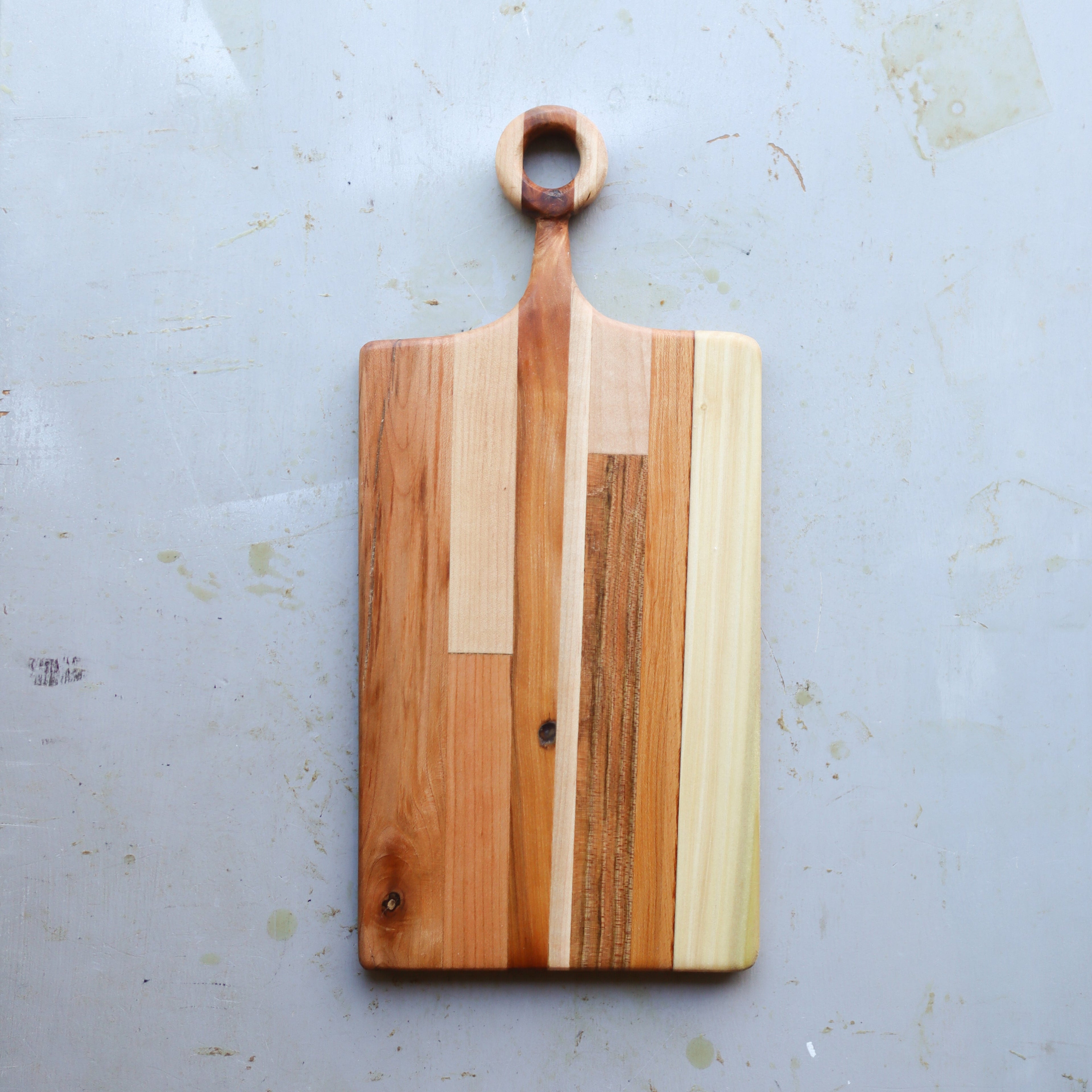 Serving Boards with Hand-Carved Handle
