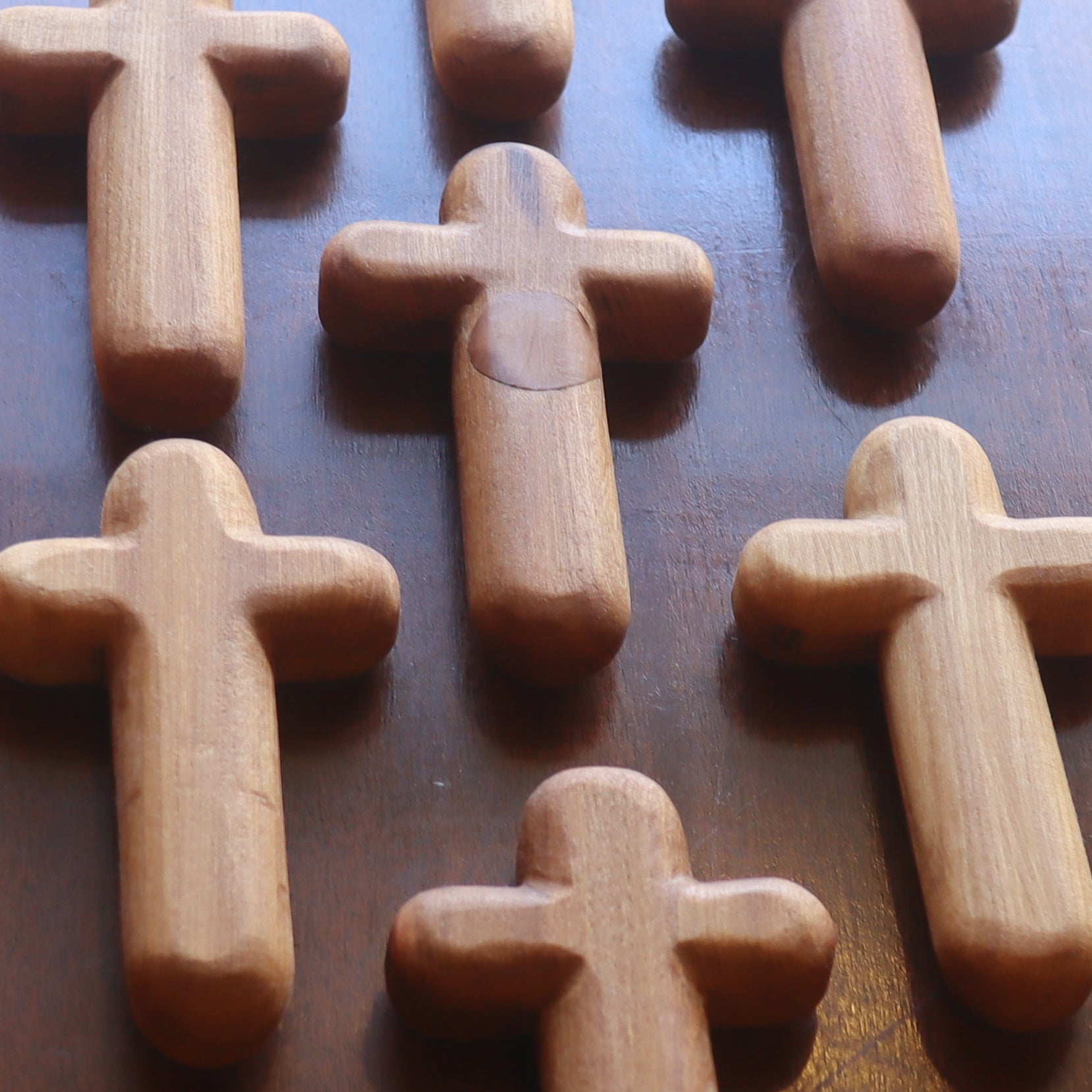 Hand-carved Wooden Prayer Crosses