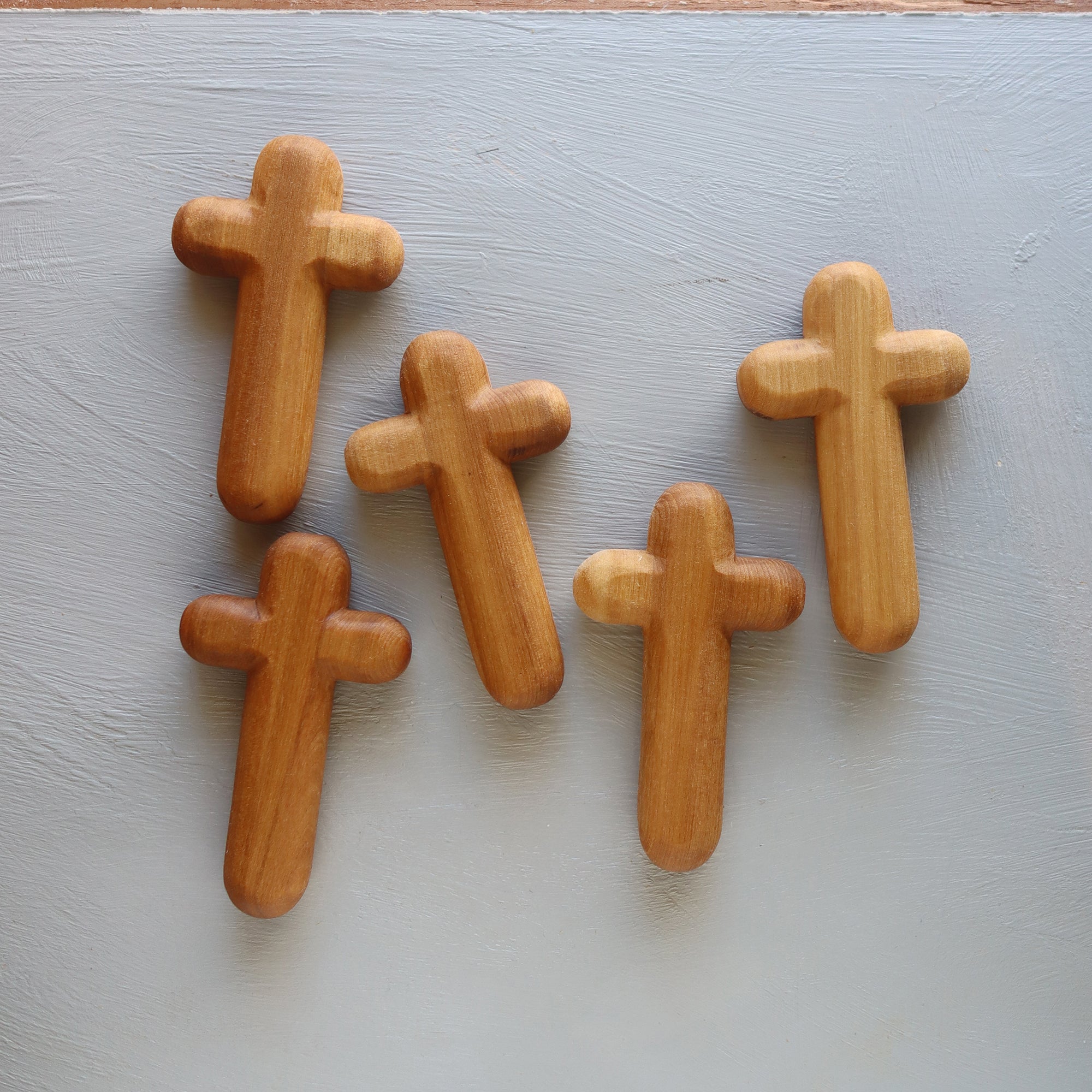 Hand-carved Wooden Prayer Crosses