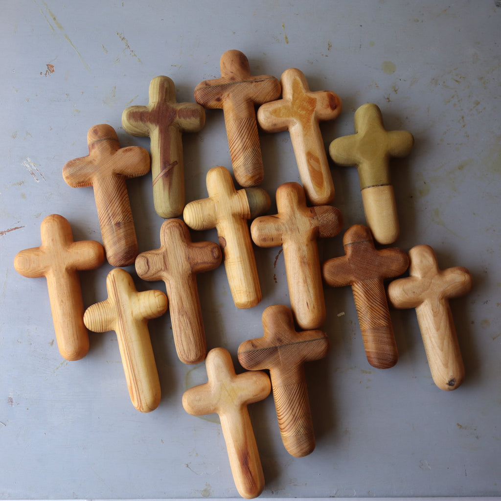Hand-carved Wooden Prayer Crosses