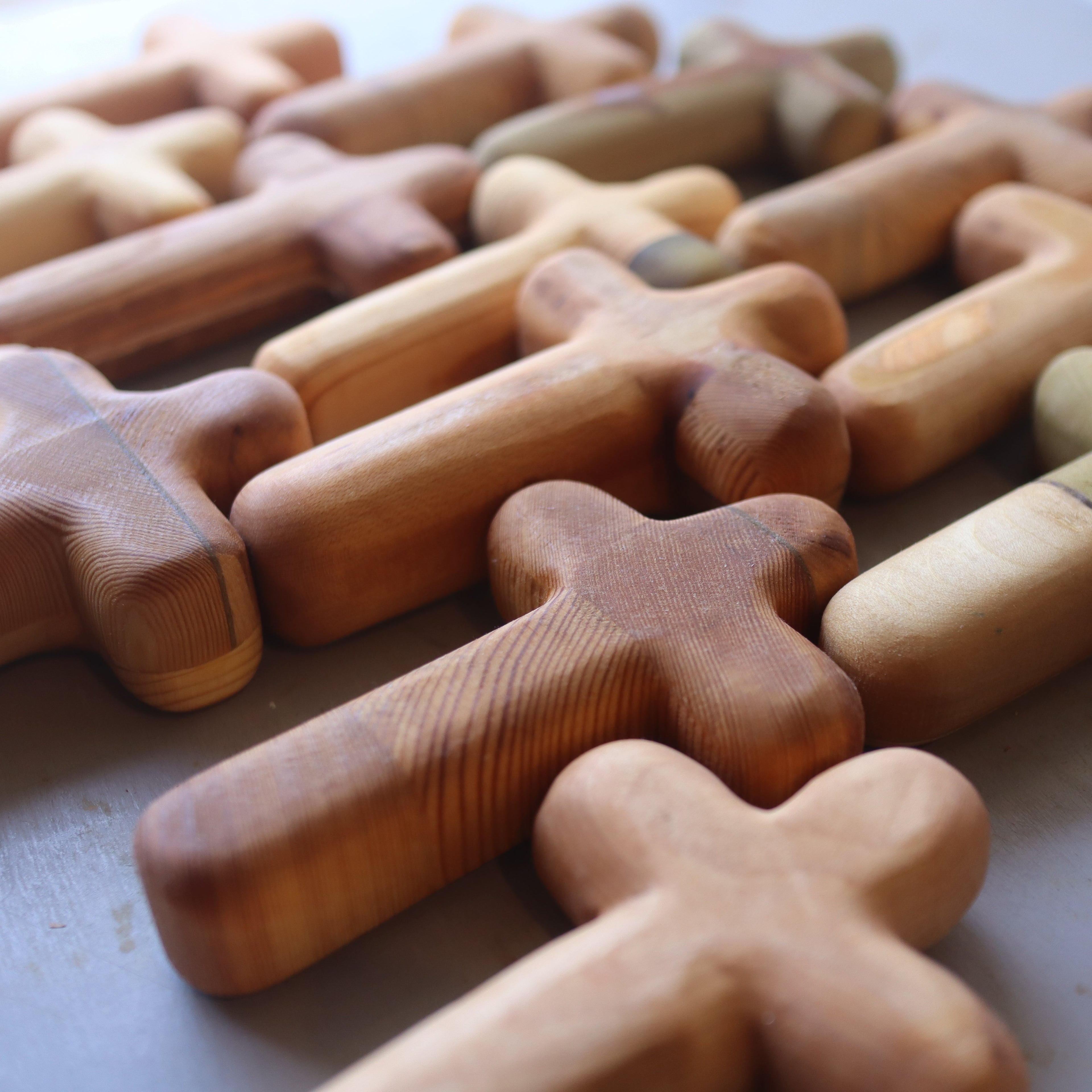 Hand-carved Wooden Prayer Crosses