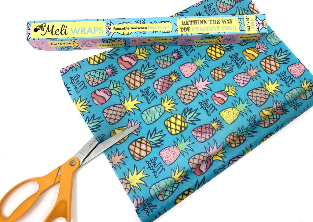 Beeswax Wrap Bulk Roll - Pineapple Print
