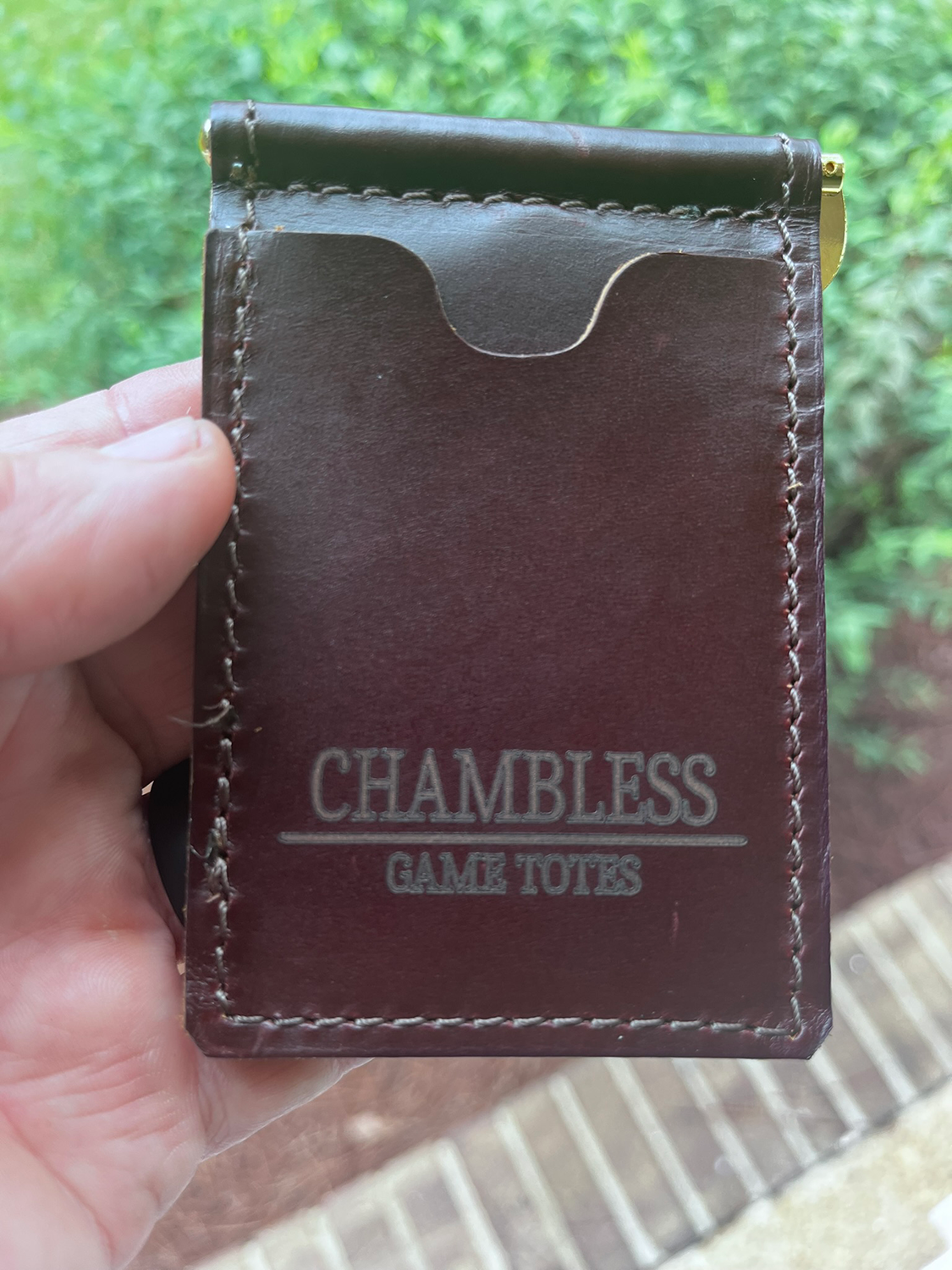 Leather Money Clip / Cardholder