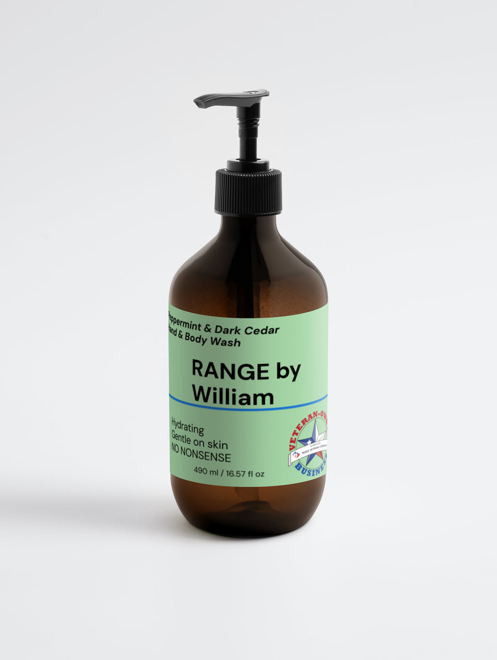 Hand & Body Wash, Peppermint & Dark Cedar