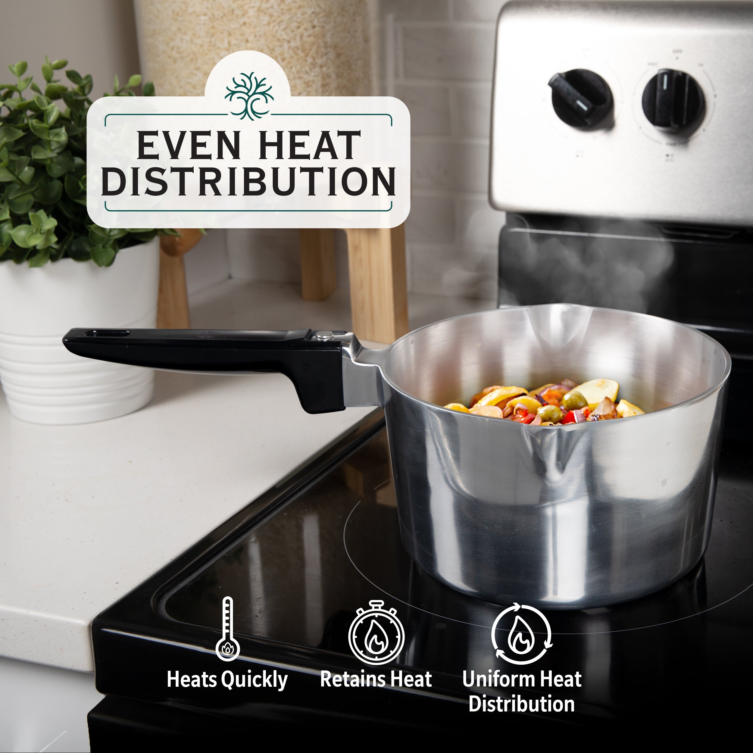 3 Quart Sauce Pan with Lid