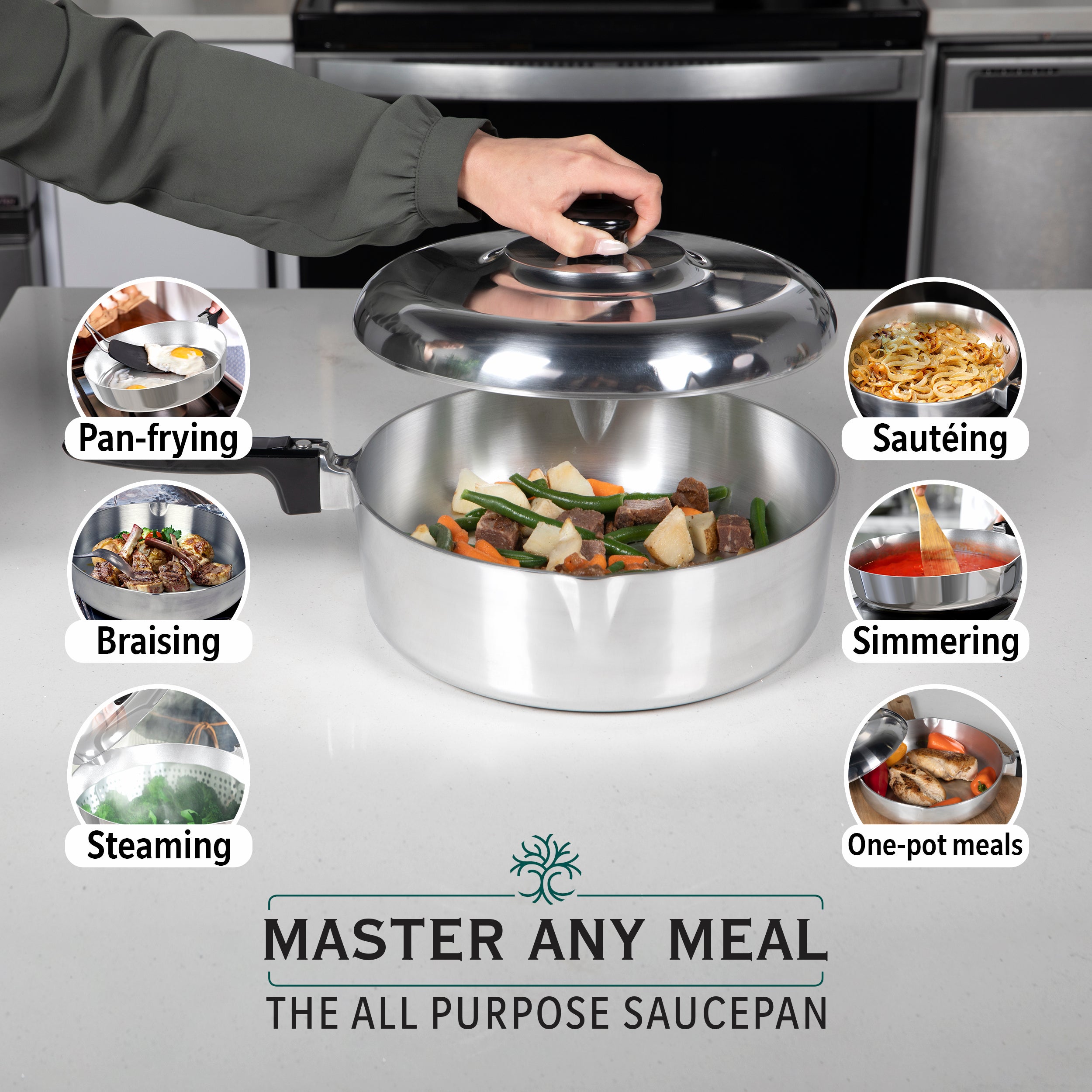 12 Inch Sauté Pan with Lid