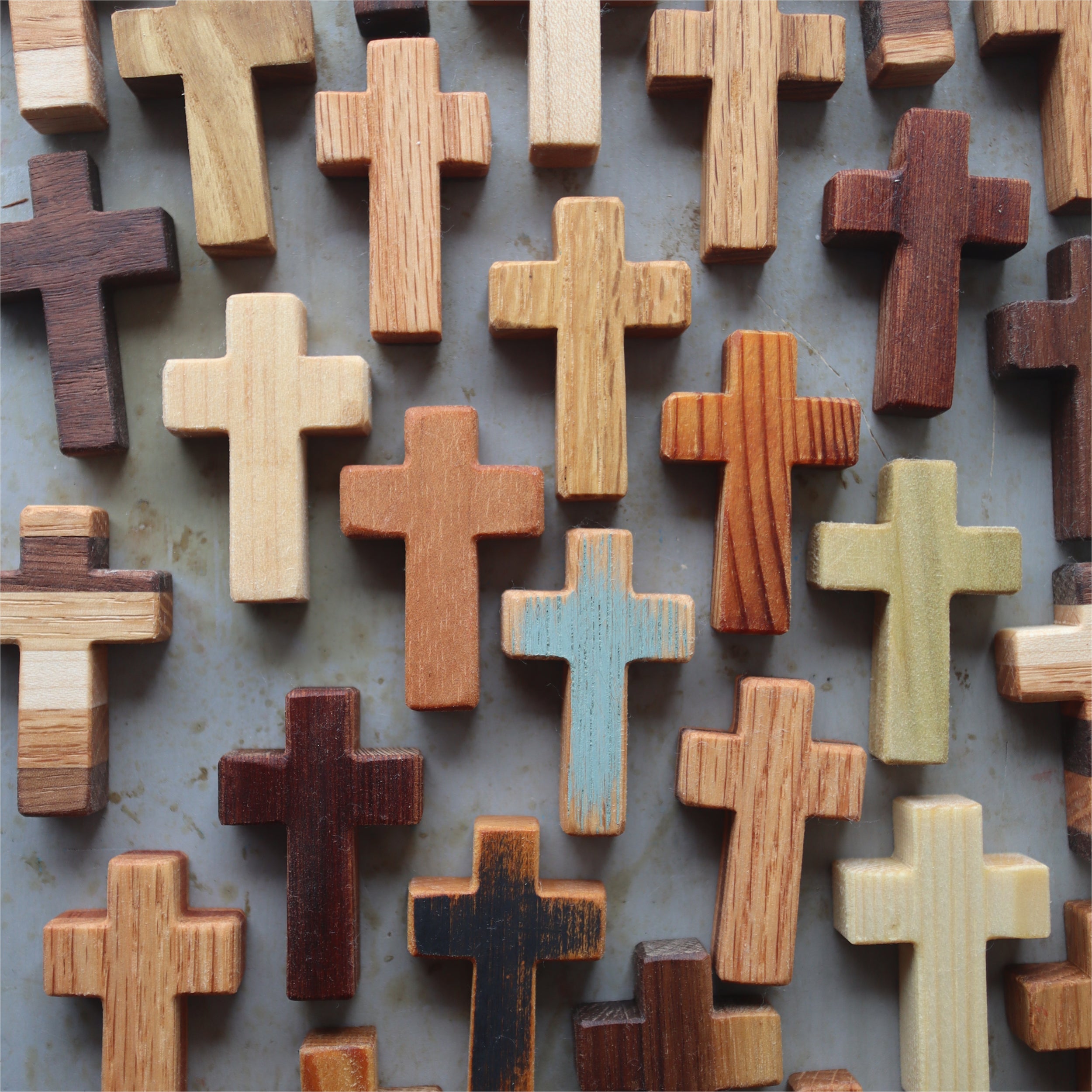 Handmade Wooden Pocket Crosses