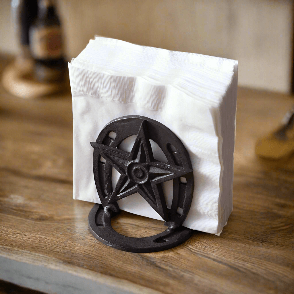 Rustic Western Star Napkin Holder