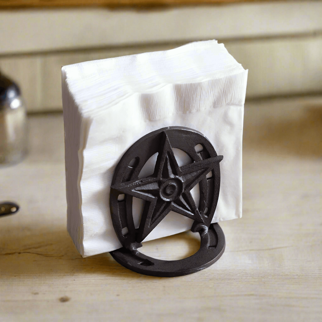 Rustic Western Star Napkin Holder