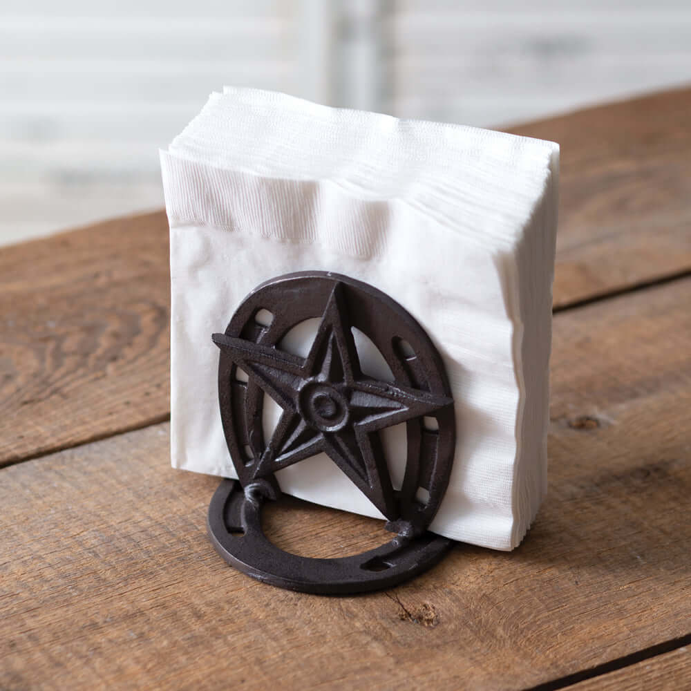 Rustic Western Star Napkin Holder