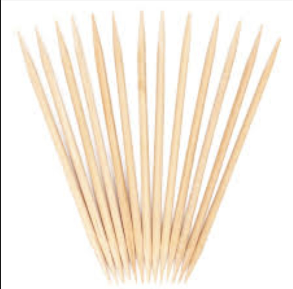 Unflavored Birchwood Toothpicks in Plastic Tube Or Jar