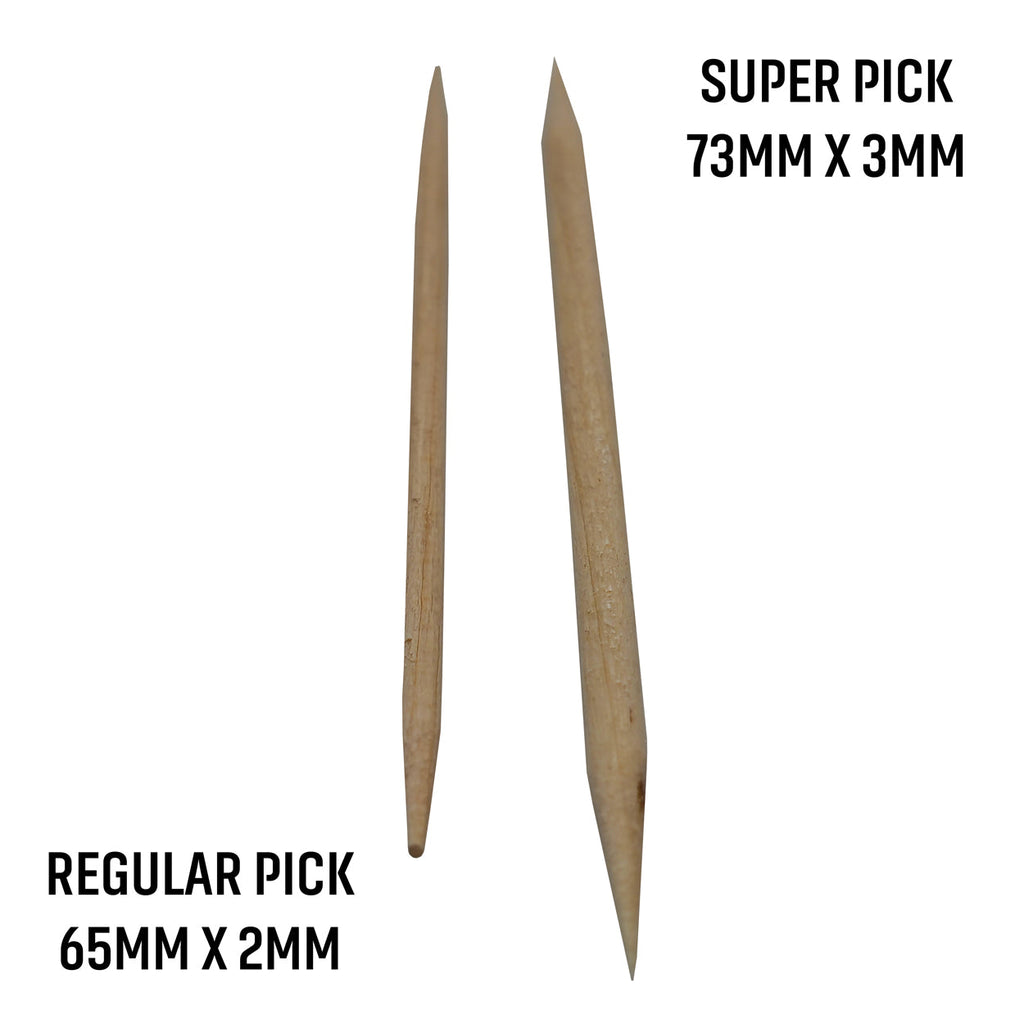 Unflavored Birchwood Toothpicks in Plastic Tube Or Jar