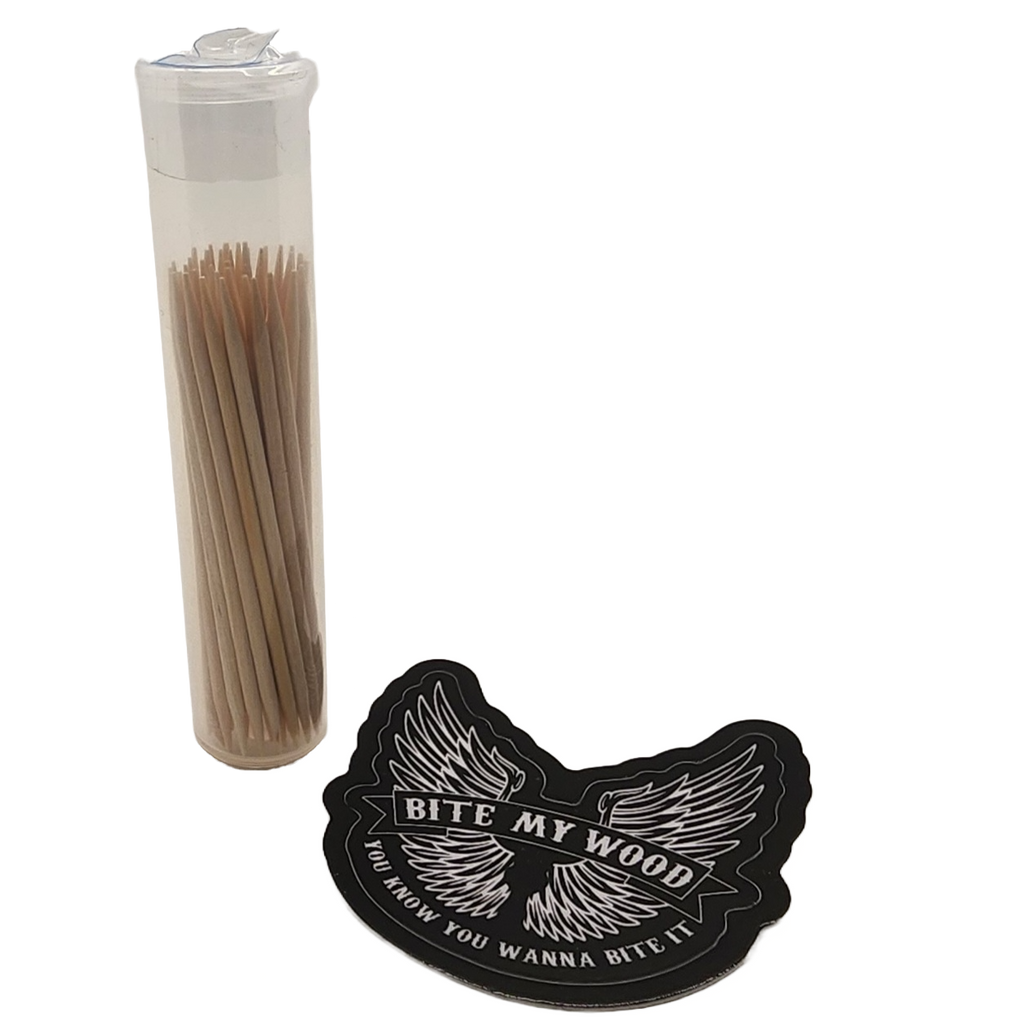 Unflavored Birchwood Toothpicks in Plastic Tube Or Jar