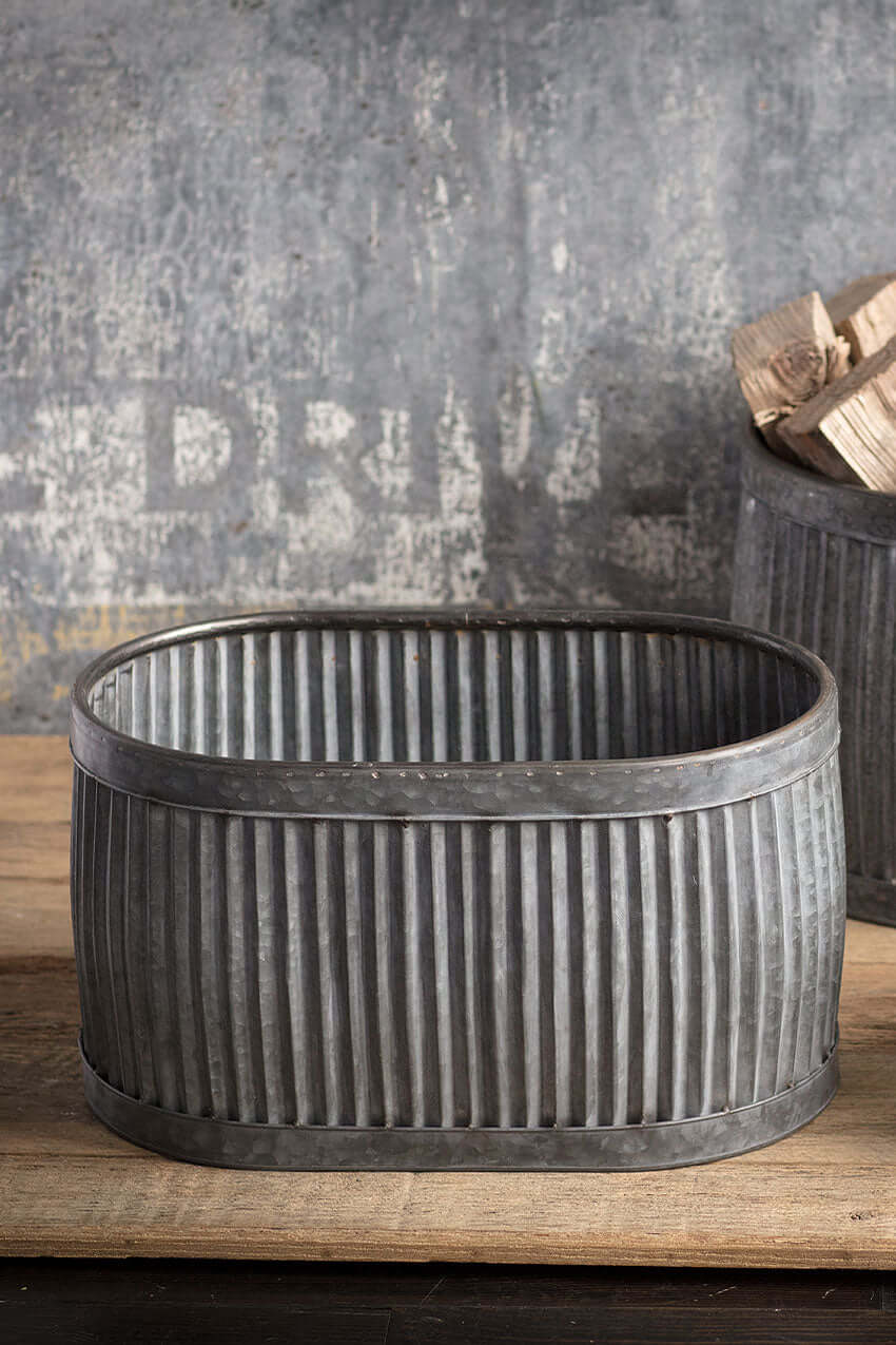 Vintage Dolly Tubs for Storage (Set of 3)