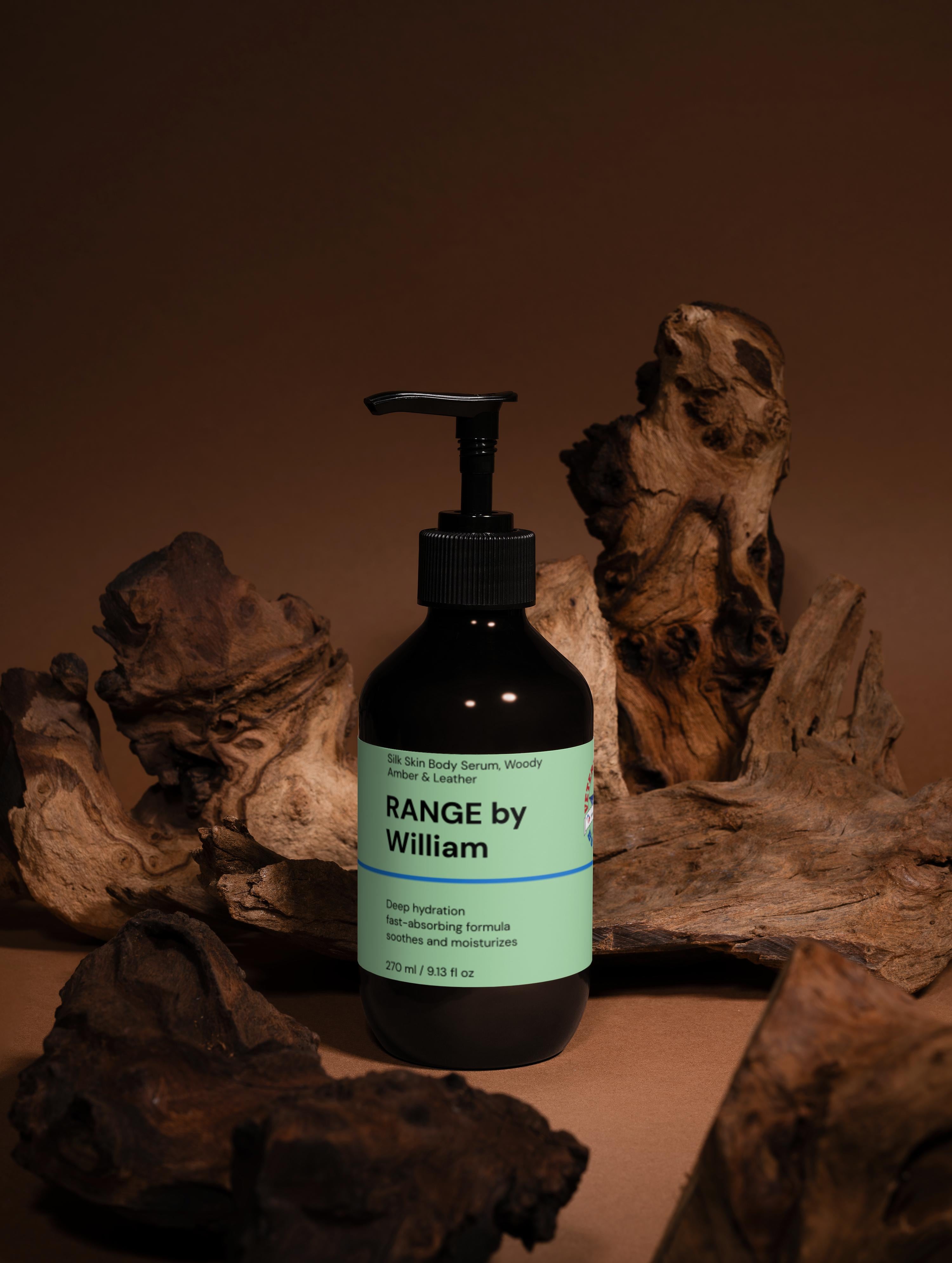 Silk Skin Body Serum, Woody Amber & Leather