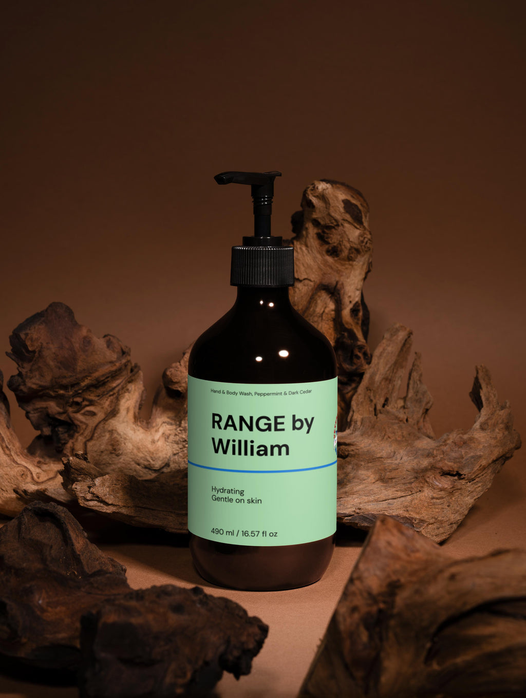 Hand & Body Wash, Peppermint & Dark Cedar