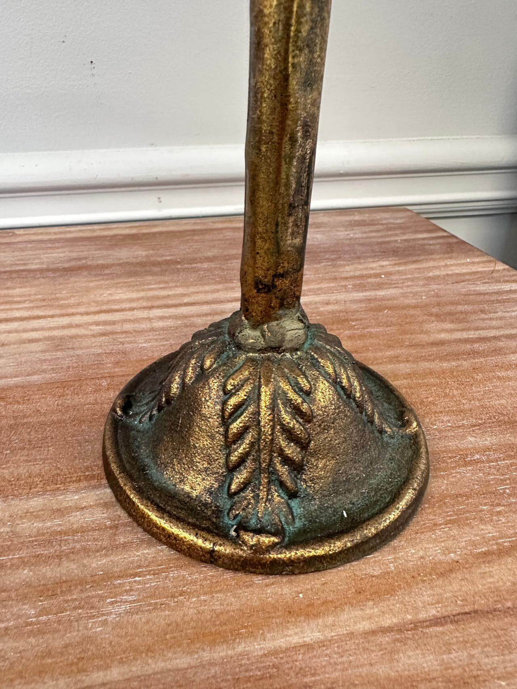 Antique Amber Glass Votive Candle Holder Centerpiece