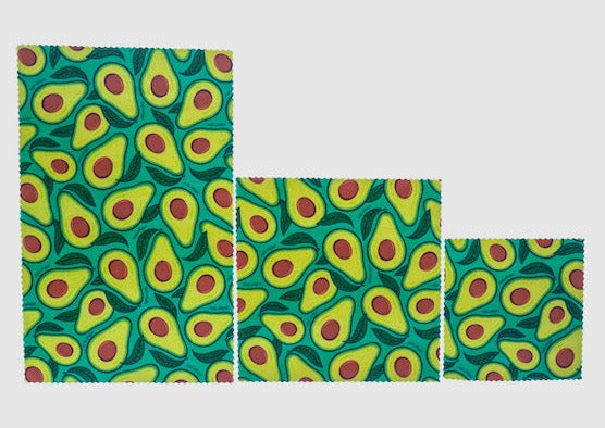 Beeswax Food Wrap - Avocado Print