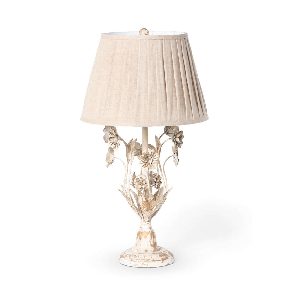 Cottagecore Table Lamp with Vintage Floral Details