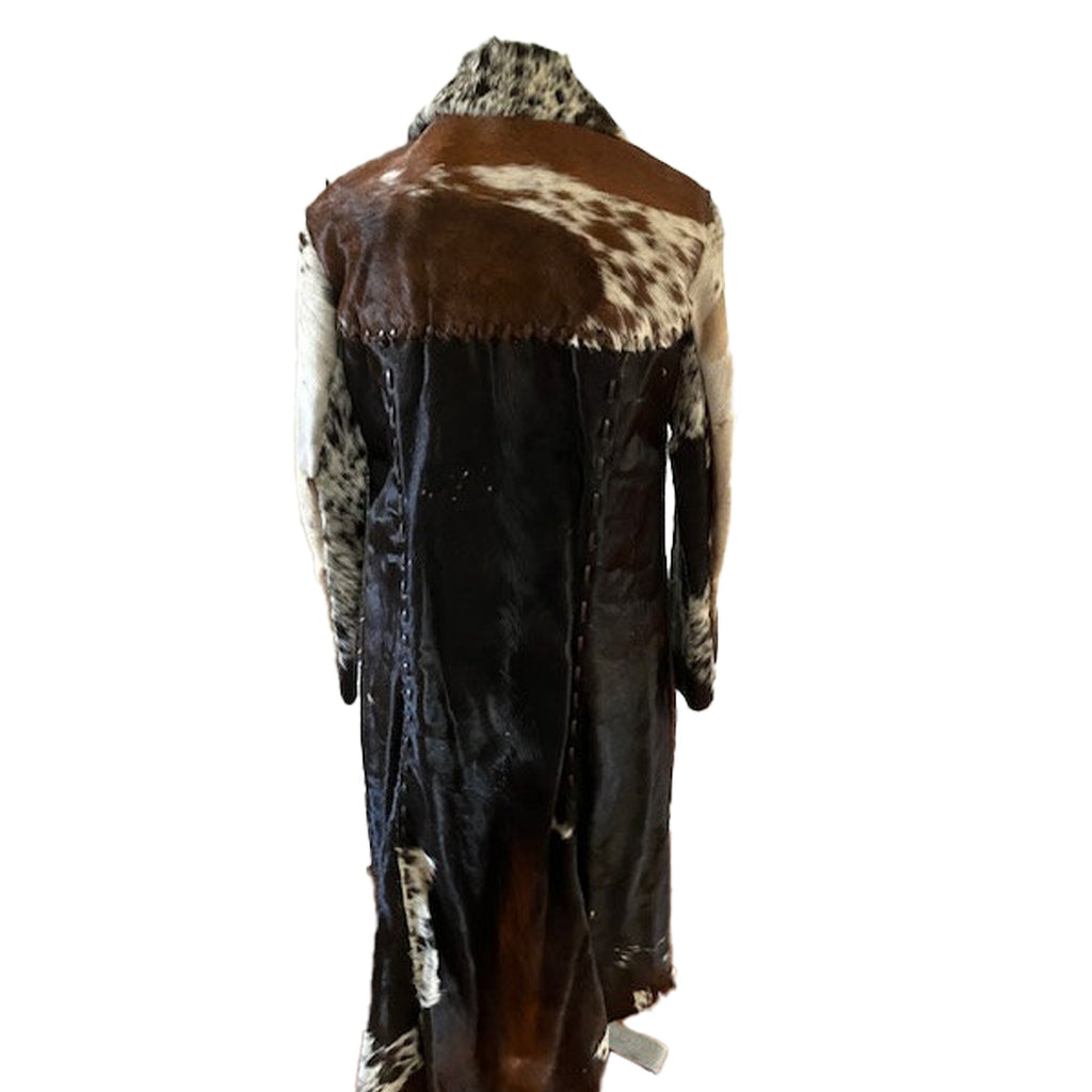 Leather Long Coat Trench Style, Genuine Cow Hide Stylish Outerwear
