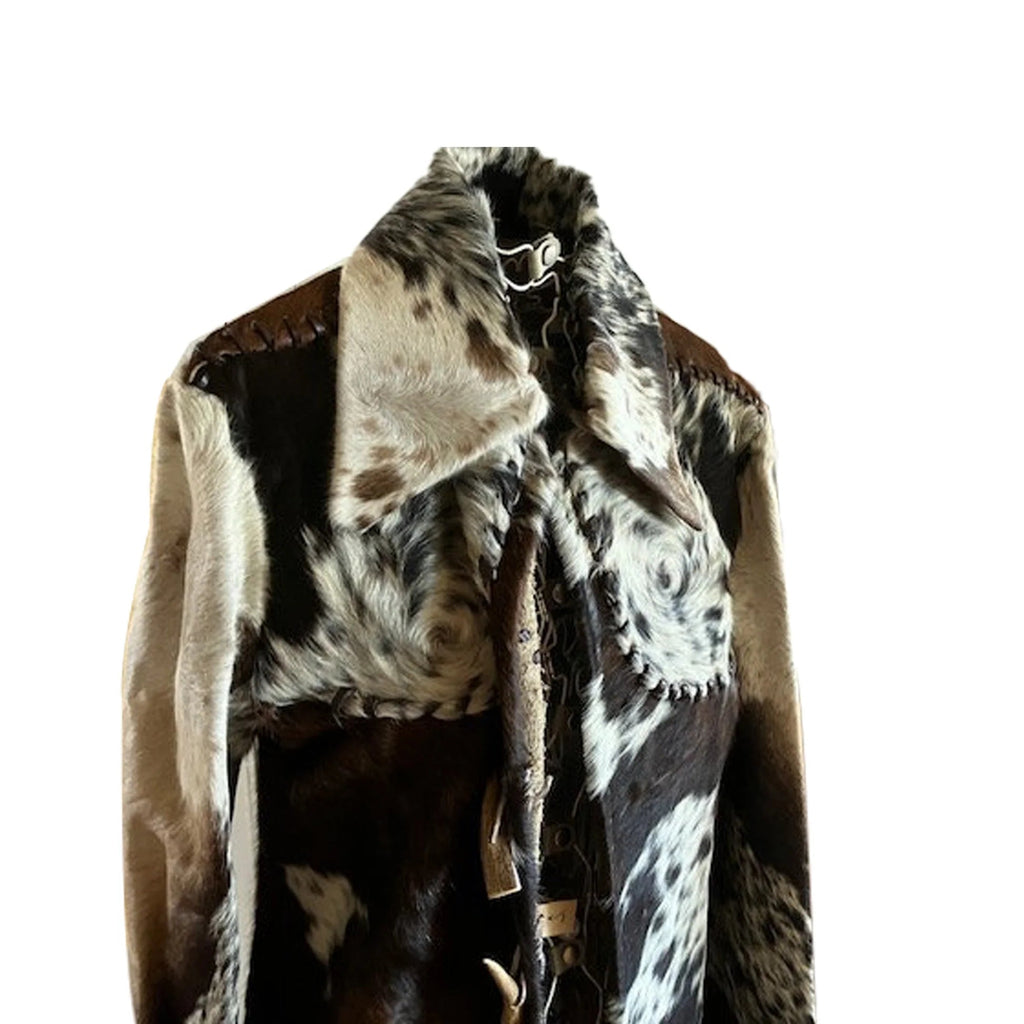 Leather Long Coat Trench Style, Genuine Cow Hide Stylish Outerwear