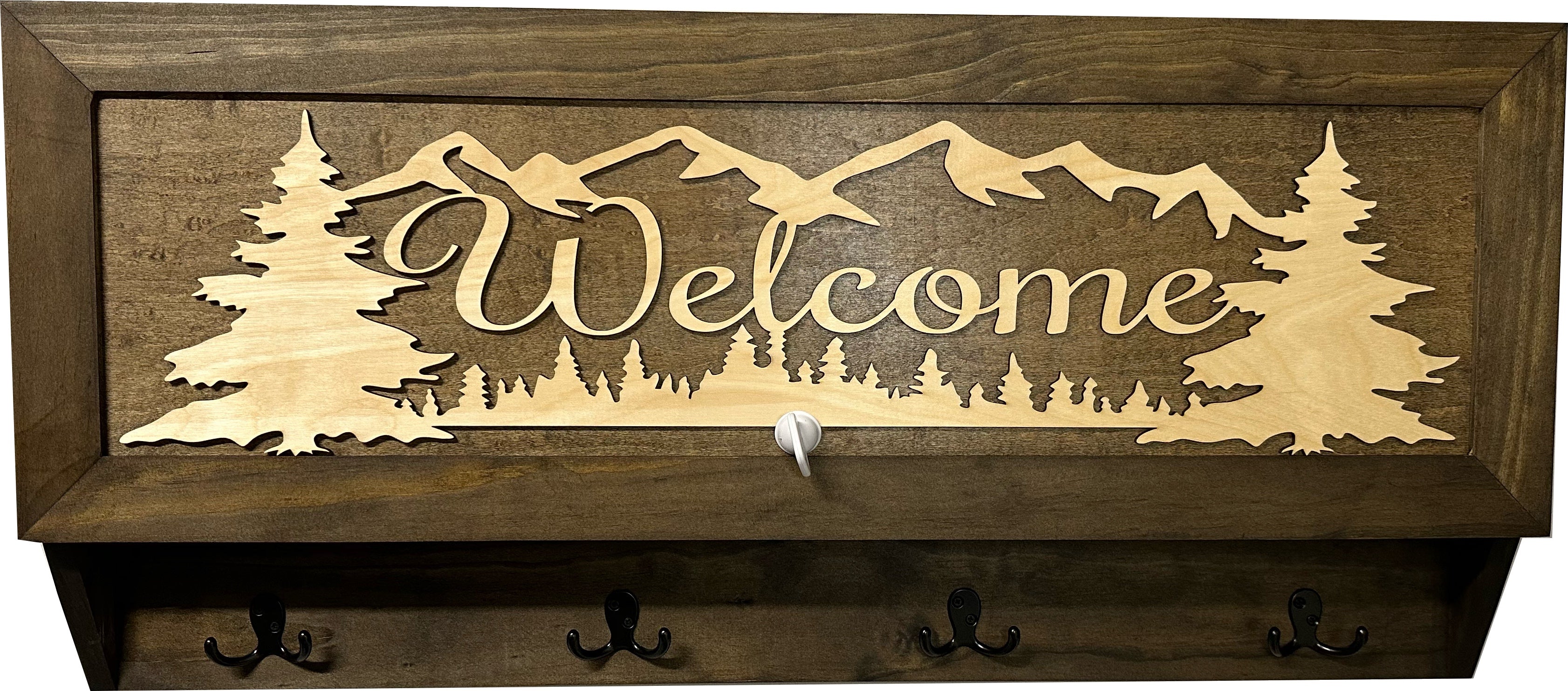 Coat Rack Hidden Gun Storage - Welcome