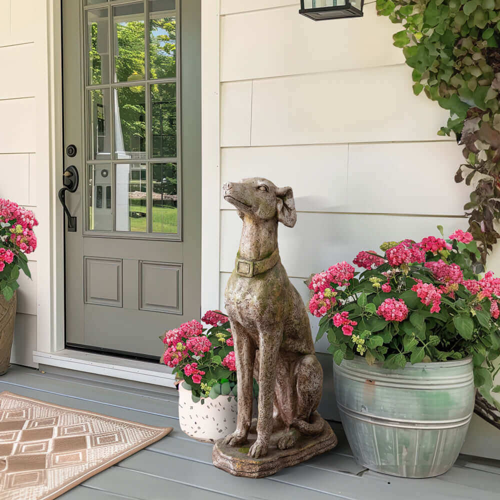 Greyhound Garden Statue