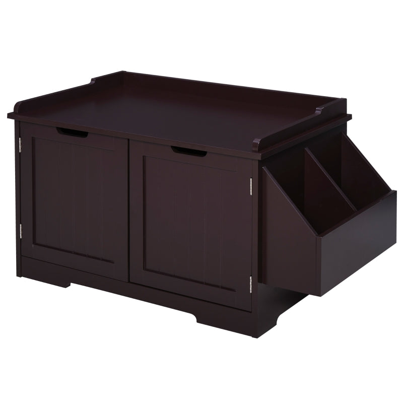 Cat Litter Box Nightstand End Table Enclosure
