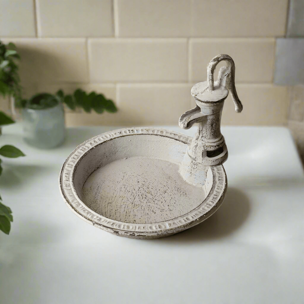Vintage Farmhouse Water Pump Soap Dish