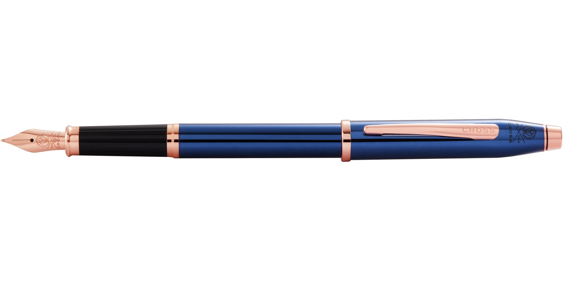 Century® II Translucent Cobalt Blue Lacquer Medium Nib Fountain Pen